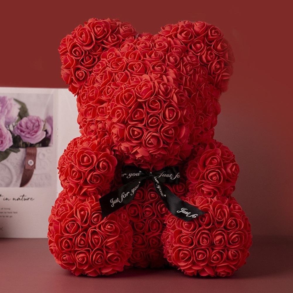 Cute Red Rose Bear